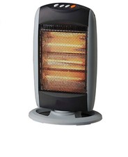 STUFA ALOGENA CON TRE ELEMENTI ALOGENI OSCILLANTE 1200W STUFETTA GIREVOLE QUARZO