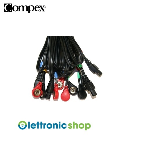 Compex set cavi snap - set, 6p