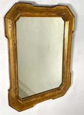 ANTICA SPECCHIERA VASSOIO CORNICE DORATA epoca 800 OLD SPECCHIO LEGNO FOGLIA ORO