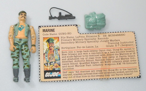 Scheda epoca 1983 gung ho - scheda, d'epoca