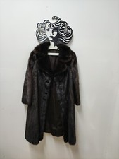Cappotto-Giacca pelliccia donna vera pelle Martora  elegante spalle  40 lunga105