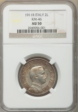 Regno italia 1911 - d'italia, moneta