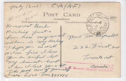 1941 cartolina ufficio - gb:,