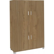 Dispensa Credenza con 4 Ante Noce Madia Buffet Ripiani Ufficio Piattaia