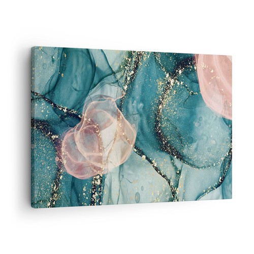 Quadro tela 70x50cm liquido - tela,