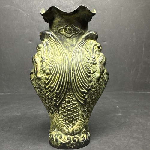 Vaso statua pesce koi drago