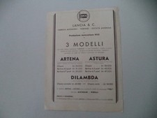 advertising Pubblicità 1932 LANCIA ARTENA/ASTURA/DILAMBDA