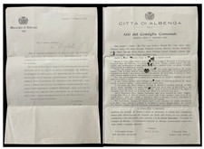 STORIA POSTALE 1924 ALBENGA -