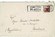 Repubblica - Lettera ROMA - CAULONIA (RC) 1950 - Targhetta Pubblicitaria