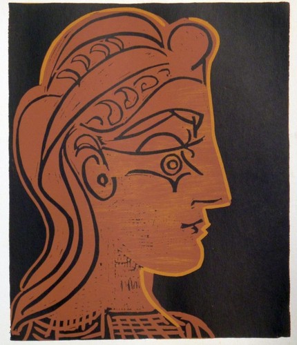 Profilo testa donna di - donna",