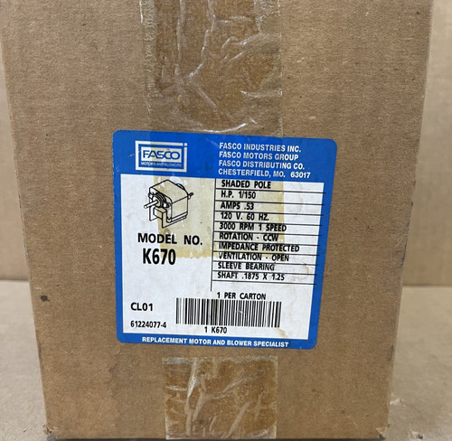 Fasco k670 motore palo - k670,