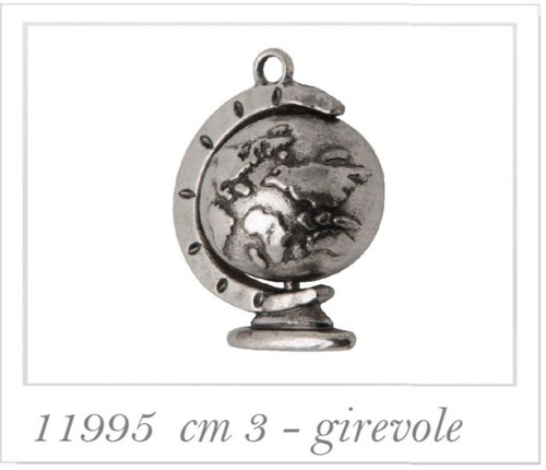 Ciondolo mappamondo girevole - ciondolo,