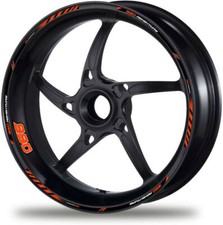 NERO ARANCIONE 21''18'' 990 Adventure Moto Ruota Decalcomania Cerchi Adesivi ...