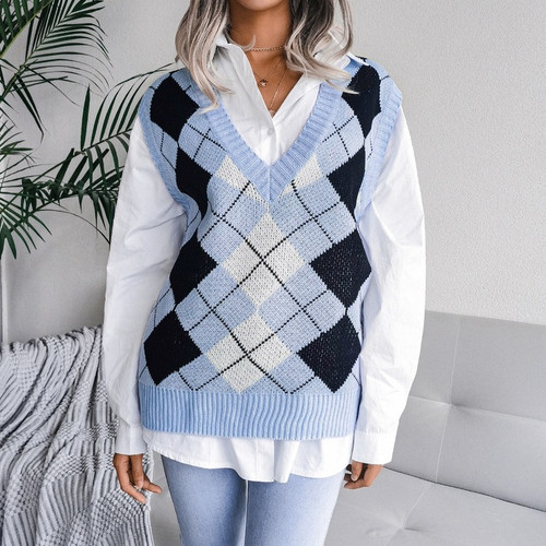 Gilet maglia senza maniche - gilet,