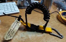 Clip con moschettone inox + cavo spiralato jacket accessori sub diver gav