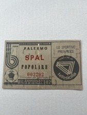 palermo-spal biglietto Calcio 1981/82(Juventus,Lazio,Inter,Roma,milan)