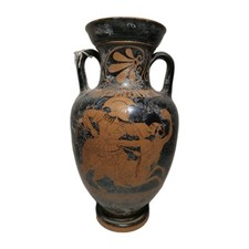 Vasi Anfora Fig.rosse Arte Greca Riproduzione H Cm 35