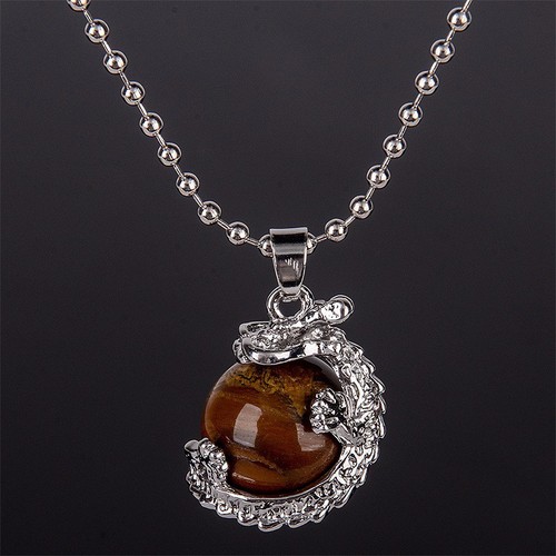 Collana con ciondolo pietra - collana,