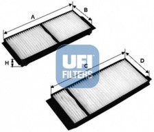 UFI Filtro Interno Filtro Antiparticolato Per Mazda 3 BK 5 CR19 CW 53.120.00