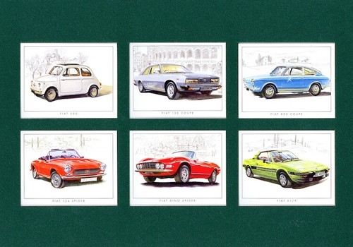 Classic fiat collectors card - fiat,