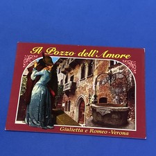 IL POZZO DELL'AMORE GIULIETTA E ROMEO CARTOLINA A COLORI