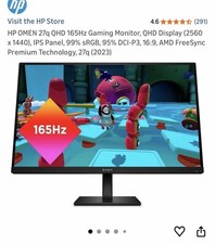 HP Omen 27q 1440p QHD, 165 Hz