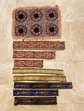 Grande lotto di Bordi Inizi’900 Cuscino Con Ghirlande A Punto Croce