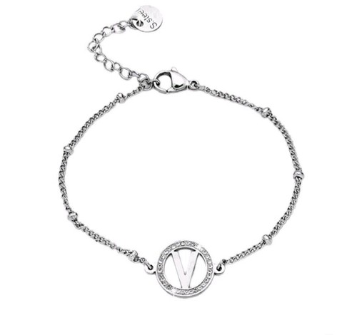 Bracciale donna con iniziale - bracciale,