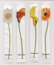 Serie 4 bustine di zucchero vuote / Set of 4 empty sugar packets Austria