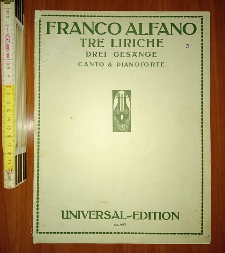 Alfano franco tre liriche - franco,,