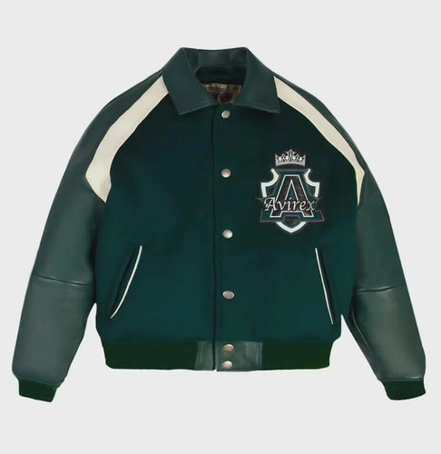 Avirex giacca verde varsity - giacca,