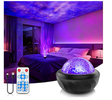 Proiettore stelle soffitto , 7 colori con effetto onde a led . Con cavo usbc