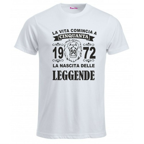 Shirt uomo donna scritta 50 - t-shirt,
