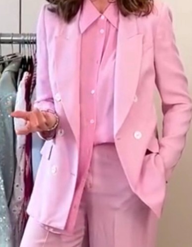 Blazer doppiopetto zara rosa - blazer,