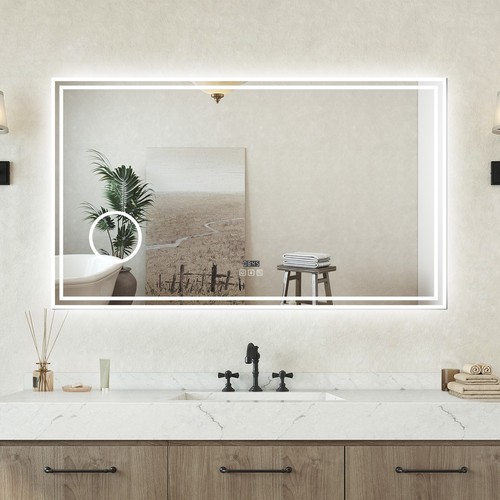 Specchio bagno 100 led - cm,