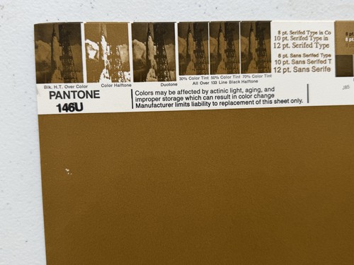 Foglio poster vintage pantone - poster,