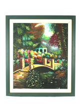 Paesaggio scena giardino