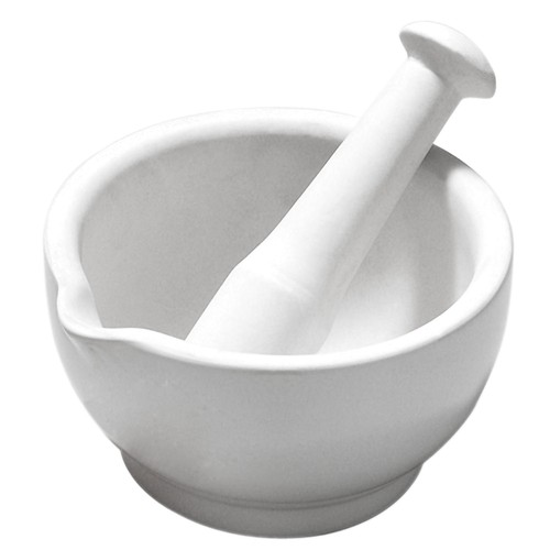 Set mortaio pestello bianco - mortaio,