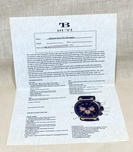 Buti instructions manual - instructions,