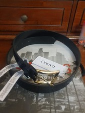 Guess * Cintura donna in ecopelle logata nera * Tg S cm 85