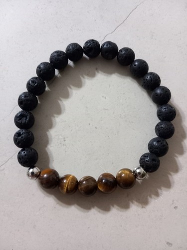 Bracciale unisex pietre - bracciale,