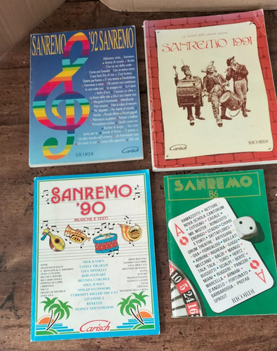 Sanremo lotto spartiti book - sanremo,