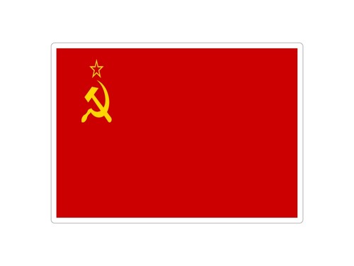 Sticker bandiera urss russia - sticker,