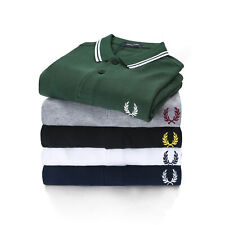 Uomo Polo-Fred Perry Short Sleeve Mesh Regular Polo Shirt Slim Fit Multicolore 