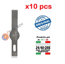 KIT LAME PER BISTURI IN ACCIAIO RICAMBIO PER CUTTER TAGLIERINO RIPARAZI 10 PEZZI