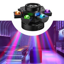 Fascio laser 8 LED RGBW testa mobile luce palco DMX discoteca club effetto luce 150W