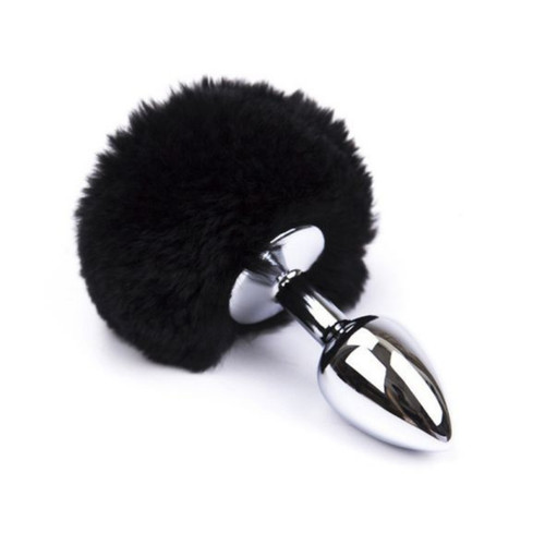 Plug anale metallo con coda - anale,