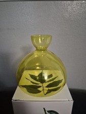 Vaso in vetro verde avocado