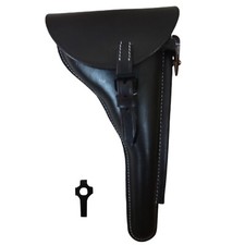 WWII Luger P08 6" canna fondina tedesca con strumento marrone scuro-Repro h179