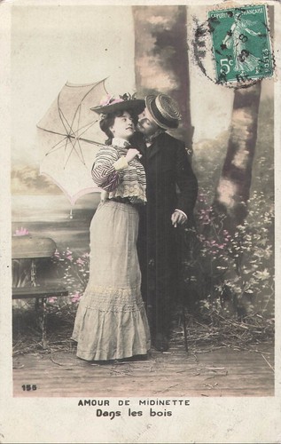 Amour midinette dans - cp,